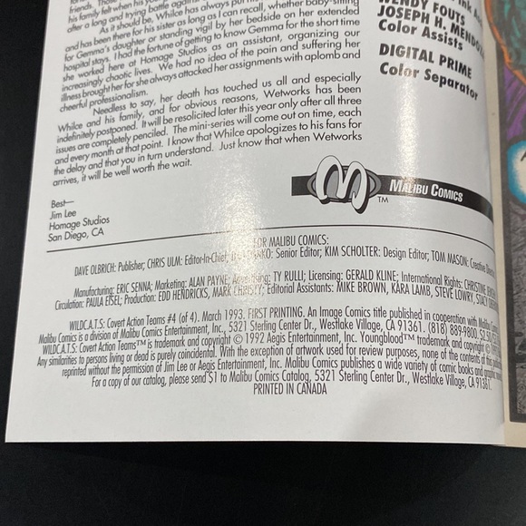 WildC.A.T.S: Covert Action Teams #4 (1993) - Image Comic Book - Picture 4 of 8